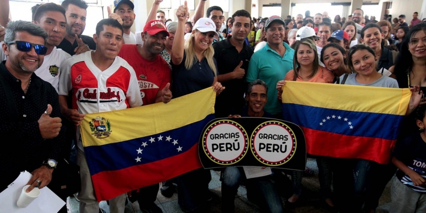 Venezolanos en Perú: &quot;Somos mozos con mucho orgullo, dignidad y agradecimiento&quot;.